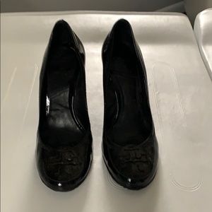 Tory Burch logo wedges.  GUC